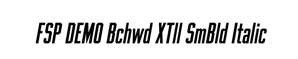 FSP DEMO Bchwd XTll SmBld Italic