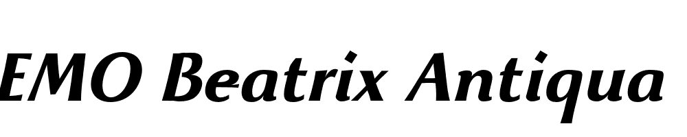  DEMO Beatrix Antiqua Bold Bold Italic