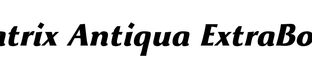  DEMO Beatrix Antiqua ExtraBold Bold Italic