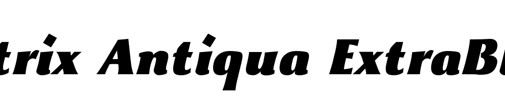  DEMO Beatrix Antiqua ExtraBlack Bold Italic