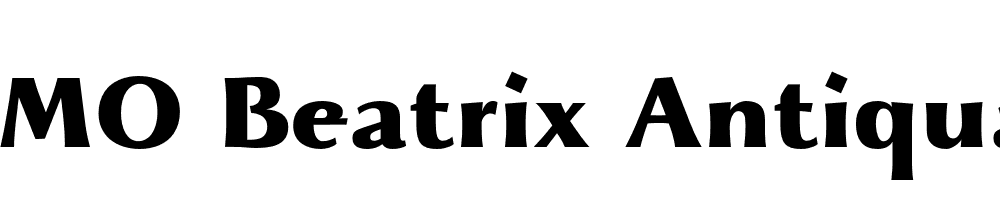  DEMO Beatrix Antiqua ExtraBold Bold