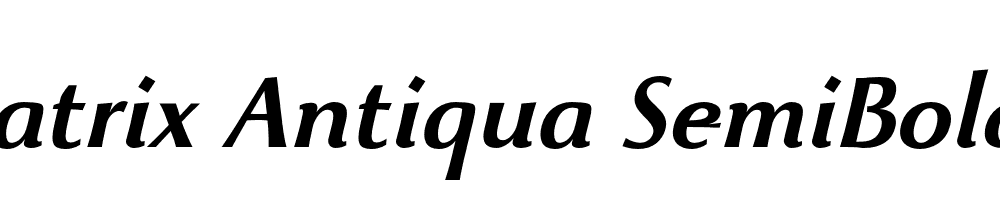  DEMO Beatrix Antiqua SemiBold Bold Italic