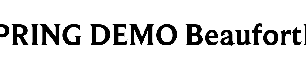  DEMO BeaufortPro Bold