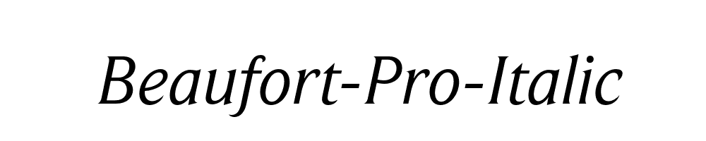 Beaufort-Pro-Italic