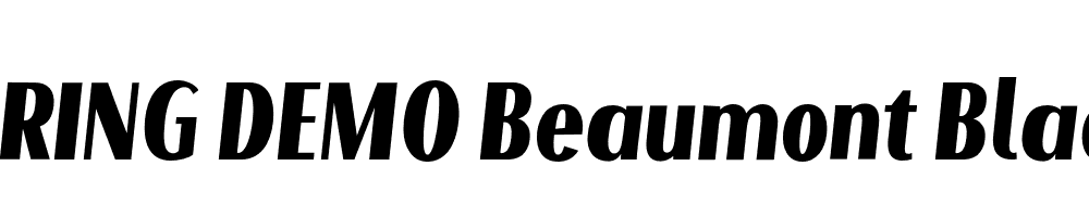  DEMO Beaumont Black Italic