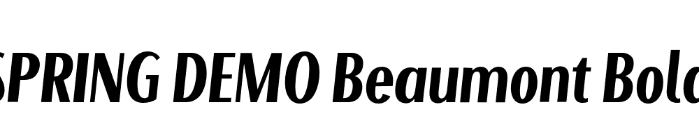  DEMO Beaumont Bold Italic