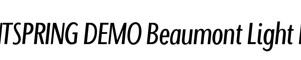  DEMO Beaumont Light Italic