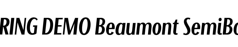  DEMO Beaumont SemiBold Italic