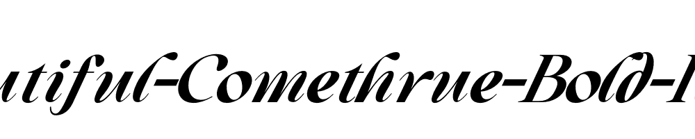 Beautiful-Comethrue-Bold-Italic