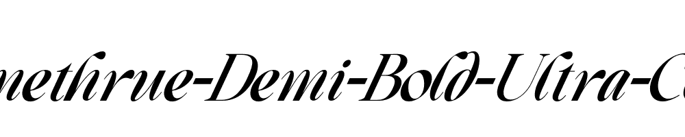 Beautiful-Comethrue-Demi-Bold-Ultra-Condensed-Italic