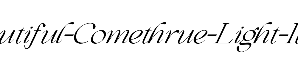 Beautiful-Comethrue-Light-Italic