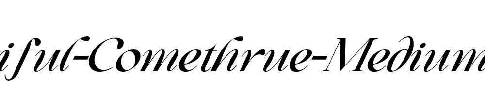 Beautiful-Comethrue-Medium-Italic