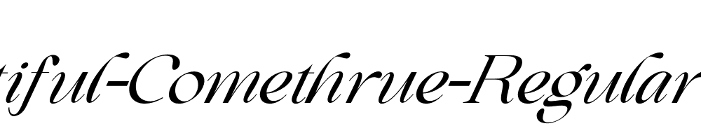 Beautiful-Comethrue-Regular-Italic