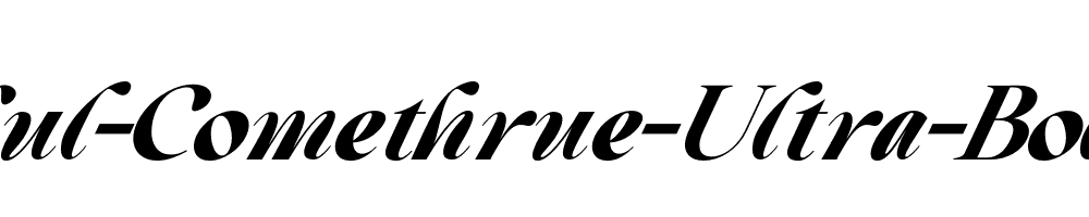 Beautiful-Comethrue-Ultra-Bold-Italic