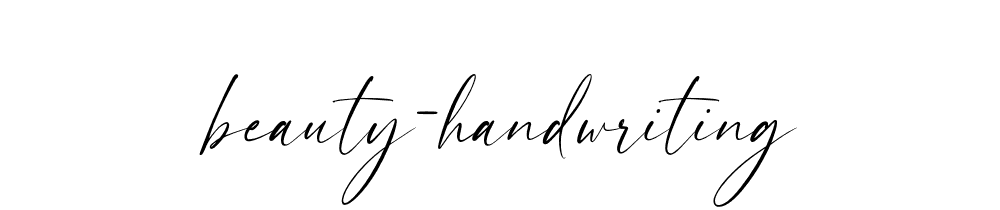 Beauty Handwriting