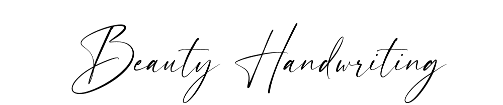 Beauty Handwriting