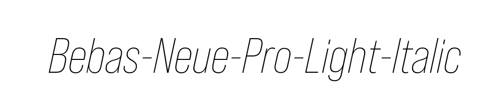 Bebas-Neue-Pro-Light-Italic