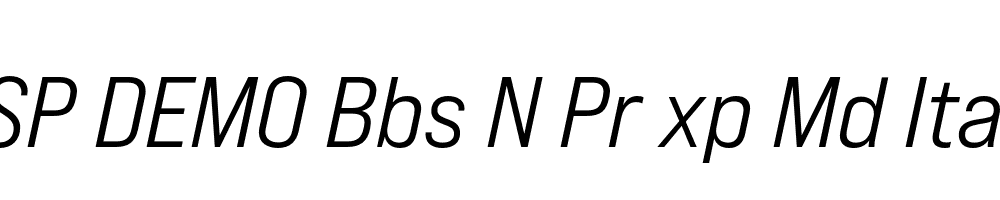 FSP DEMO Bbs N Pr xp Md Italic