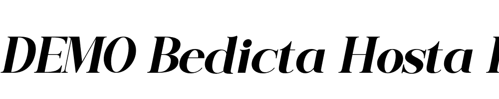 FSP DEMO Bedicta Hosta Italic