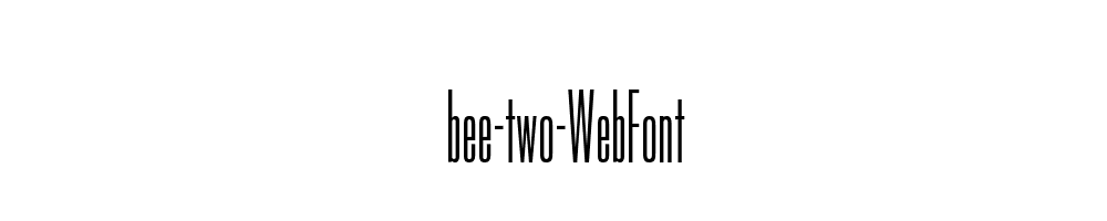 bee-two-WebFont