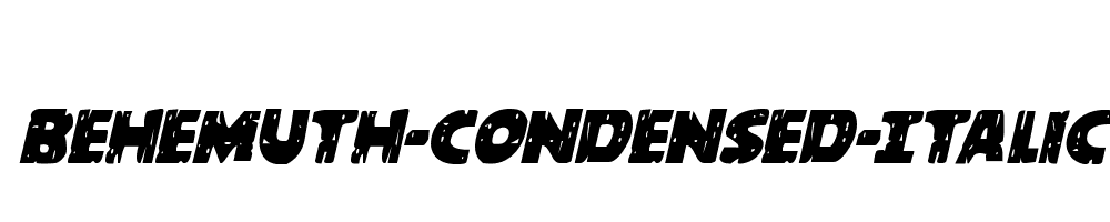 Behemuth-Condensed-Italic