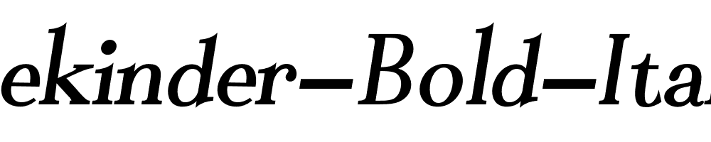 Bekinder-Bold-Italic