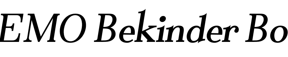 FSP DEMO Bekinder Bold Italic