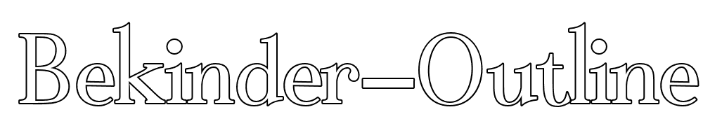 Bekinder-Outline