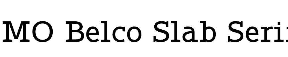  DEMO Belco Slab Serif Regular Regular