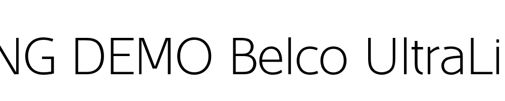  DEMO Belco UltraLight Regular