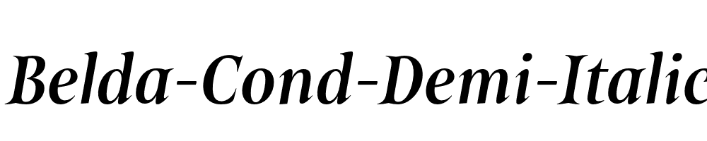 Belda-Cond-Demi-Italic