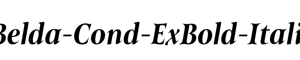 Belda-Cond-ExBold-Italic