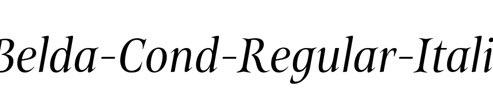 Belda-Cond-Regular-Italic