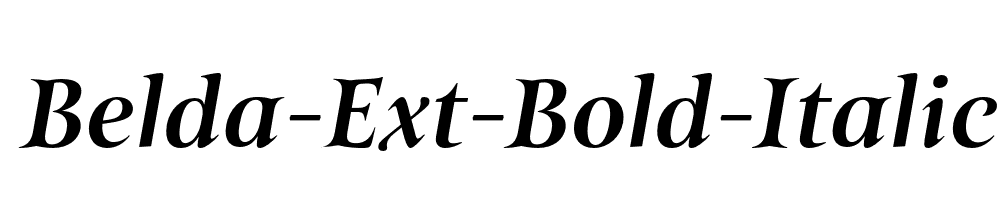 Belda-Ext-Bold-Italic