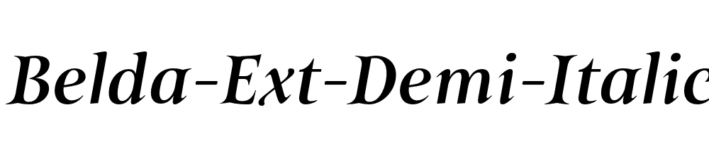 Belda-Ext-Demi-Italic