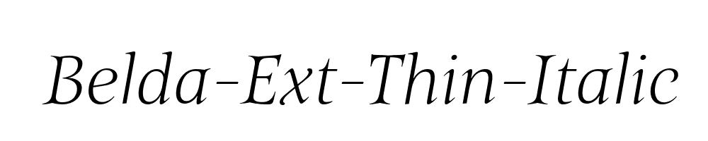 Belda-Ext-Thin-Italic