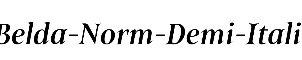 Belda-Norm-Demi-Italic