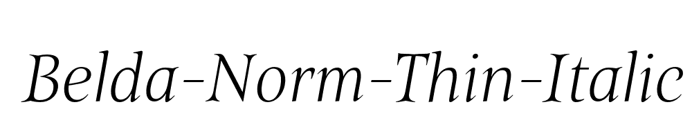 Belda-Norm-Thin-Italic