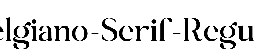 Belgiano Serif Regular