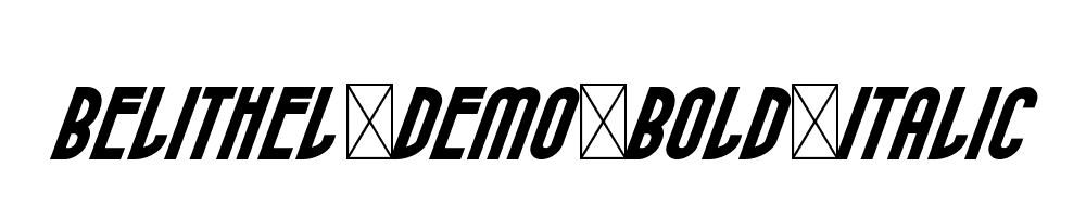 Belithel-Demo-Bold-Italic