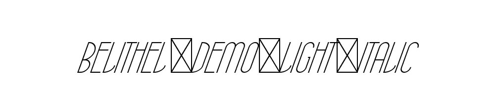 Belithel-Demo-Light-Italic