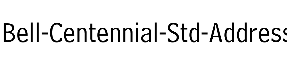 Bell-Centennial-Std-Address