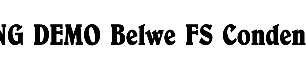  DEMO Belwe FS Condensed Regular