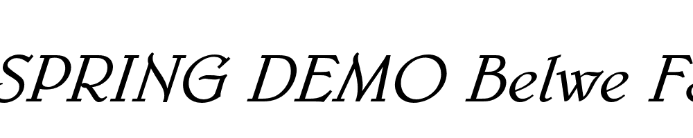  DEMO Belwe FS Italic