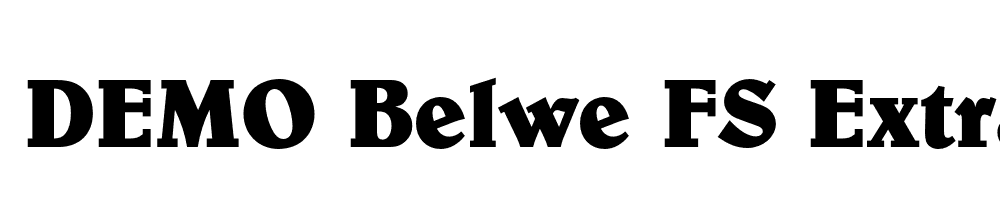  DEMO Belwe FS ExtraBold Regular