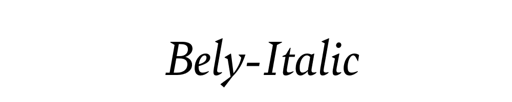 Bely-Italic