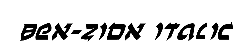 Ben-Zion Italic