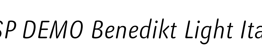 FSP DEMO Benedikt Light Italic