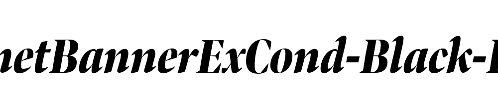 BennetBannerExCond-Black-Italic