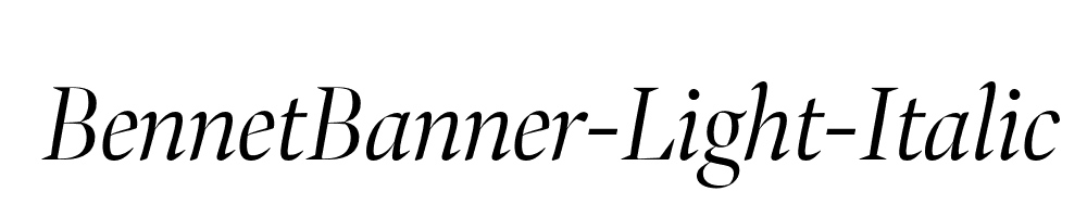 BennetBanner-Light-Italic